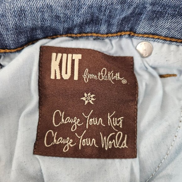 Kut From The Kloth Womens Mid Rise Straight Leg Jeans Size 2 Casual Comfort - Picture 10 of 10